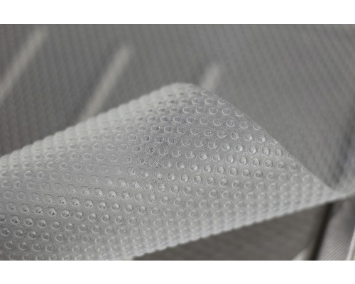 Close-up van een zwembad afdekking met noppenfolie