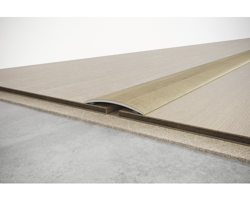 Vloerprofiel voor het compenseren van hoogteverschillen tussen vloerbedekkingen