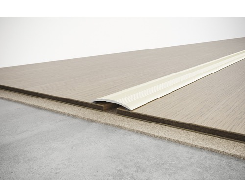 Vloerbedekking met overgangsprofiel voor binnenshuis