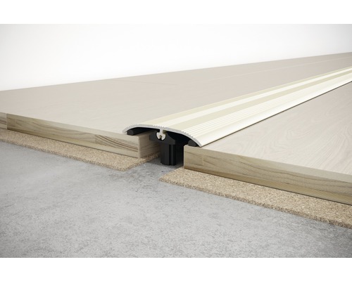 Vloerprofiel voor het verbinden van twee vloerbedekkingen.