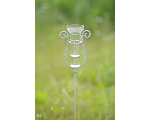 Regenmeter met schaal voor neerslagmeting in de tuin