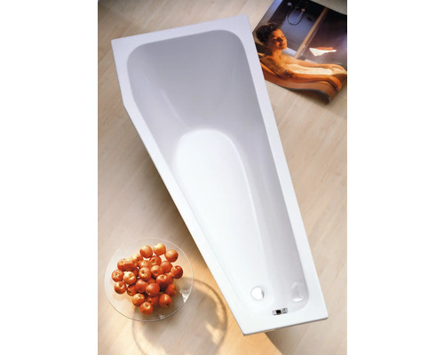 Acryl bad met afvoergarnituur