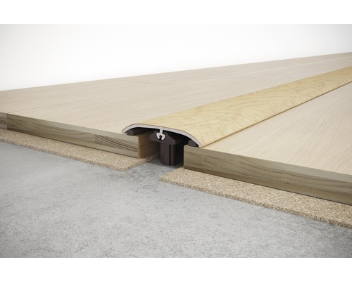 Overgangsprofiel tussen twee houten vloeren