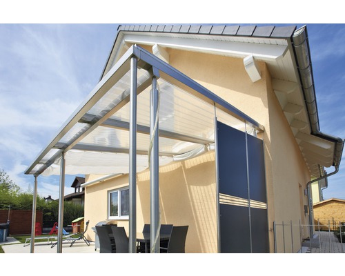 Aluminium terrasoverkapping aan een huis