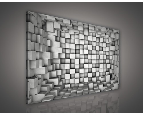 Wanddecoratie met geometrisch kubuspatroon