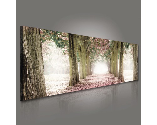 Wanddecoratie met motief van een bomenlaan