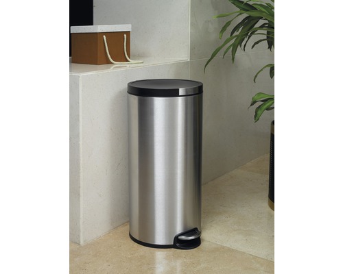 Afvalemmer van roestvrij staal met pedaal