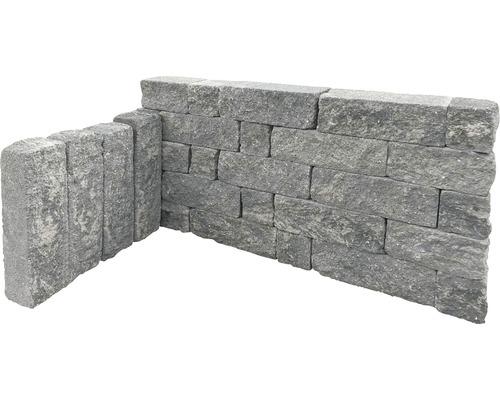 Muur van granietstenen