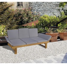 GARDEN PLACE Tuinbank Multifunctioneel acaciahout bruin 2/3-zits incl. kussens 202x65,5x87 cm-thumb-2 GARDEN PLACE Tuinbank Multifunctioneel acaciahout bruin 2/3-zits incl. kussens 202x65,5x87 cm-thumb-2