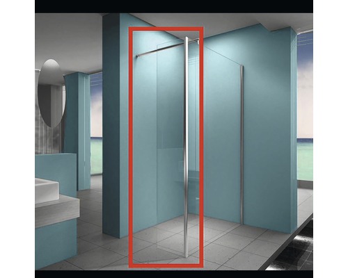 Glazen douchewand met frame in de badkamer