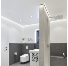 Moderne badkamer met toilet, wastafel en douche