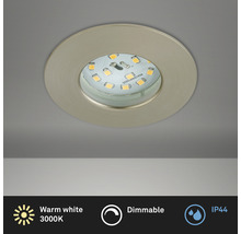 Plafondinbouwspot met warm wit licht en dimfunctie