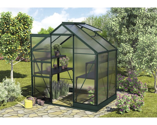 VITAVIA Tuinkas Apollo 2500 polycarbonaat 6 mm smaragd, 195x137x207 cm VITAVIA Tuinkas Apollo 2500 polycarbonaat 6 mm smaragd, 195x137x207 cm