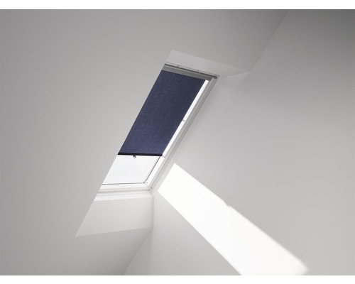 VELUX Rolgordijn lichtdoorlatend handbediend met haakjes RHL FK00 9050 donkerblauw