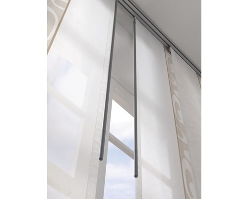 Schuifgordijnen met verzwaringsstaaf voor raam