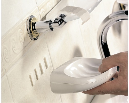 Zeepbakje met houder voor wandmontage in badkamer