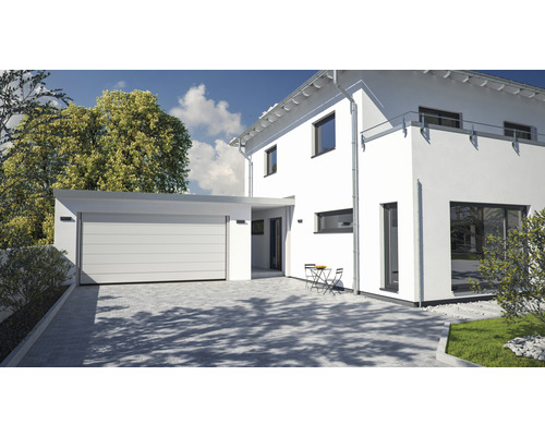 ARON Elektrische sectionaal garagedeur, verkeerswit ,breedte 237,5 cm ARON Elektrische sectionaal garagedeur, verkeerswit ,breedte 237,5 cm