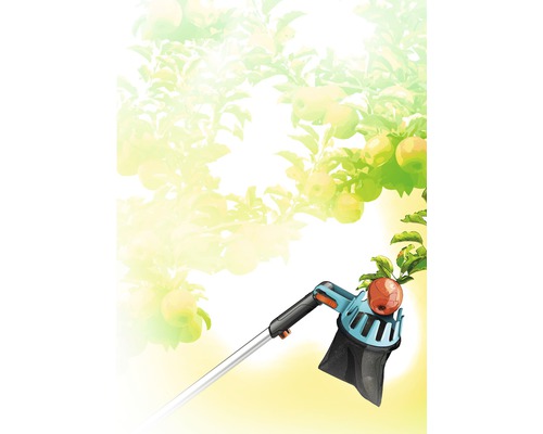 Appelplukker in gebruik onder appelboom