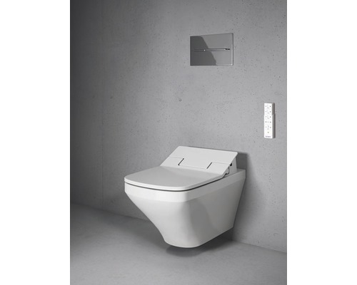 DURAVIT Hangend douche toilet set spoelrandloos DuraStyle met toiletbril diepspoeler wit glanzend