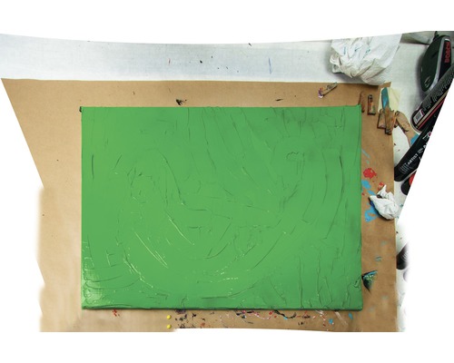 Groen geschilderd canvas