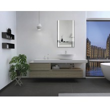 LED lichtspiegel Silver Boulevard 60x100 cm