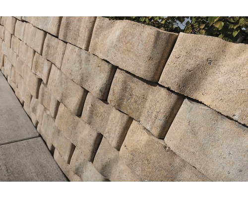 Muur van betonstenen