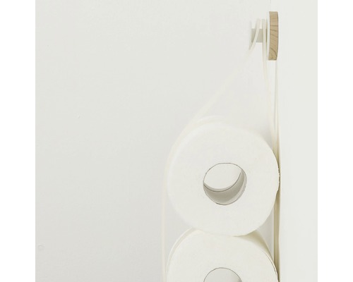 Toiletpapierhouder met rollen toiletpapier