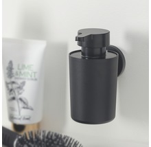 Zwarte zeepdispenser voor wandmontage