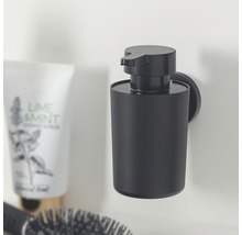 Zwarte zeepdispenser voor wandmontage