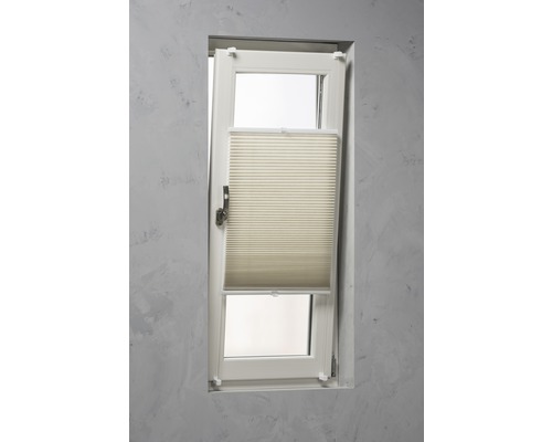 Raam met plisségordijn voor lichtregeling