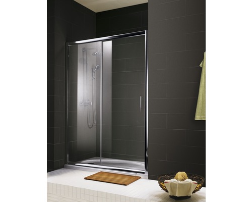SCHULTE Douchedeur in nis douchedeur Kristall/Trend 120 cm chroom Badkamer met glazen douchecabine en schuifdeur