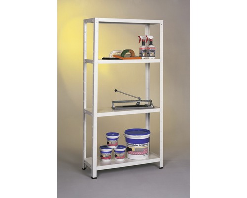 Stellingkast met tegelzetgereedschap en -materialen