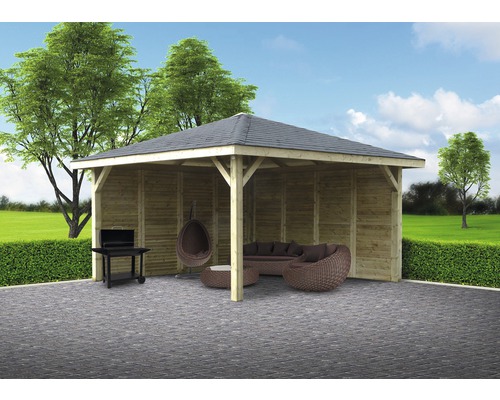 SOLID Paviljoen combinatie 437,2x437,2 cm SOLID Paviljoen combinatie 437,2x437,2 cm