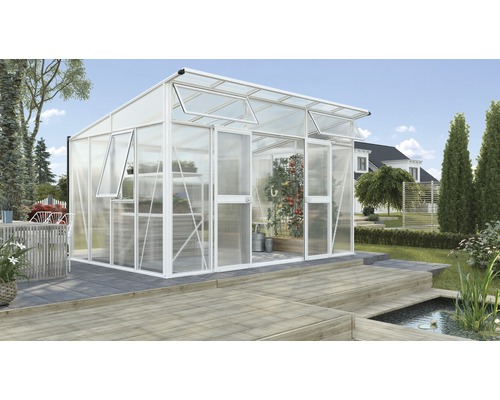 VITAVIA Tuinkas Aphrodite 11500 polycarbonaat 10 mm wit, 295x393x242 cm