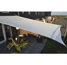 FLORACORD Schaduwdoek wind- en waterdoorlatend crèmewit 360x360 cm