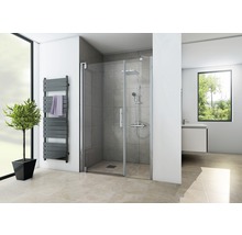 BREUER Nis douchedeur met vast deel Europa Design scharnierzijde links 140x200 cm chroom