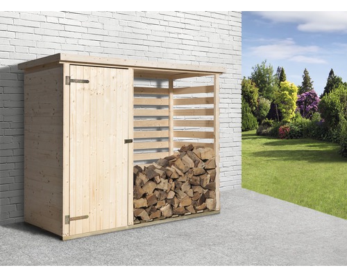 WEKA Houtopslag voor haardhout 663, 240x90 cm, naturel WEKA Houtopslag voor haardhout 663, 240x90 cm, naturel