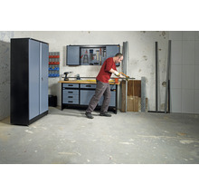 KÜPPER Opbergkast 91 cm zilver-zwart (2 deuren, 4 legplanken)-thumb-3 KÜPPER Opbergkast 91 cm zilver-zwart (2 deuren, 4 legplanken)-thumb-3