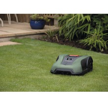 Robotmaaier op gazon