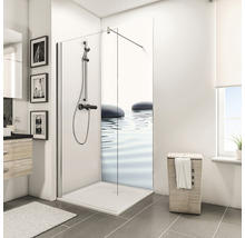 SCHULTE Douche achterwand 90x210 cm Zen steen + water
