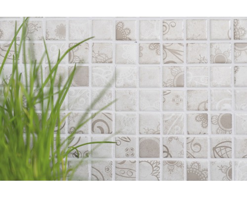 Vierkante mozaïektegels met patroon