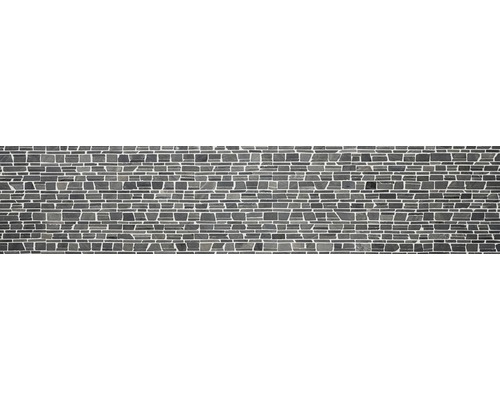 Mosaïektegelwand met onregelmatig gevormde stenen