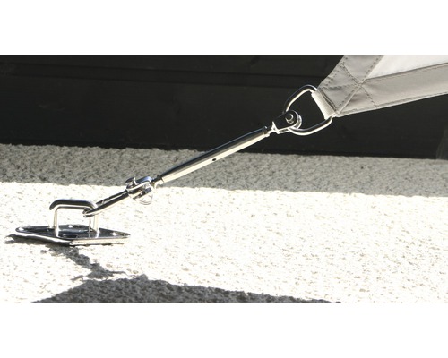 Bevestigingsmateriaal voor zonnezeil met spanslot en wandplaat