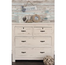 Ladekast met vier lades en decoratie in maritieme stijl