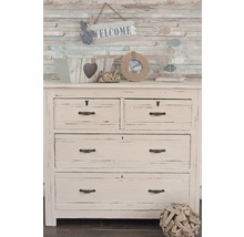 Kast met vier laden en nautische decoratie