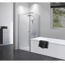 BREUER Verkorte zijwand Elana 8 chroom 90 cm helder glas