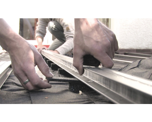 Personen monteren een insectenhor.