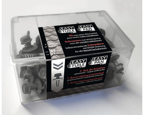 Easy Tuile Easy Pan bevestigingsmateriaal in transparante verpakking