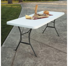 Witte inklapbare tafel met eten voor buiten