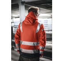 Waarschuwingsjas met capuchon en reflecterende strepen